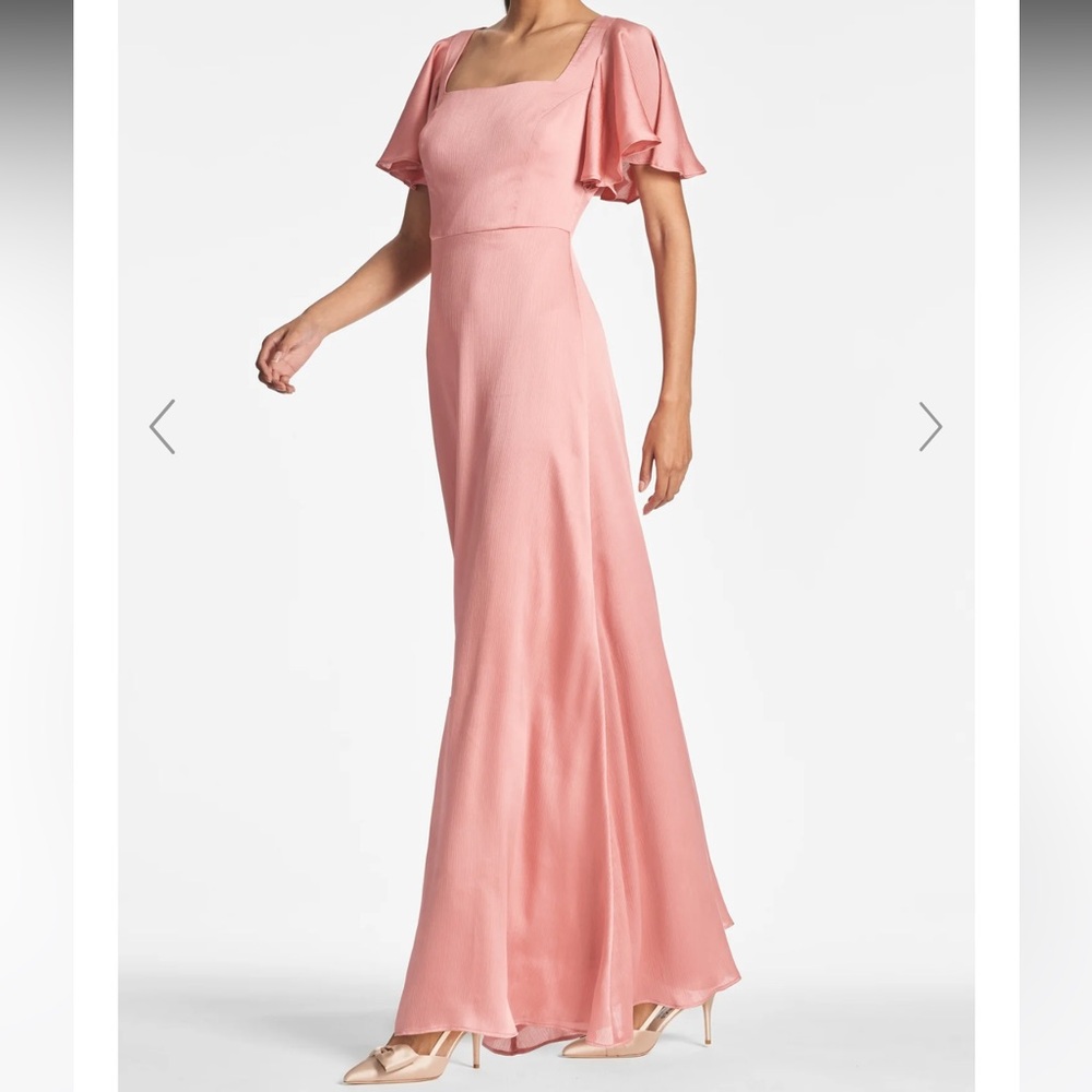 Sachin & Babi Aurora Gown In Rouge (Peach Pink) Color - New With Tag - Reemoly